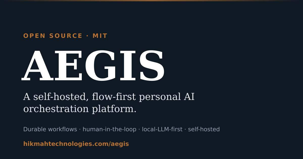 AEGIS — 官网预览图